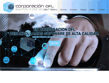 Tablet Screenshot of corporaciondfl.com